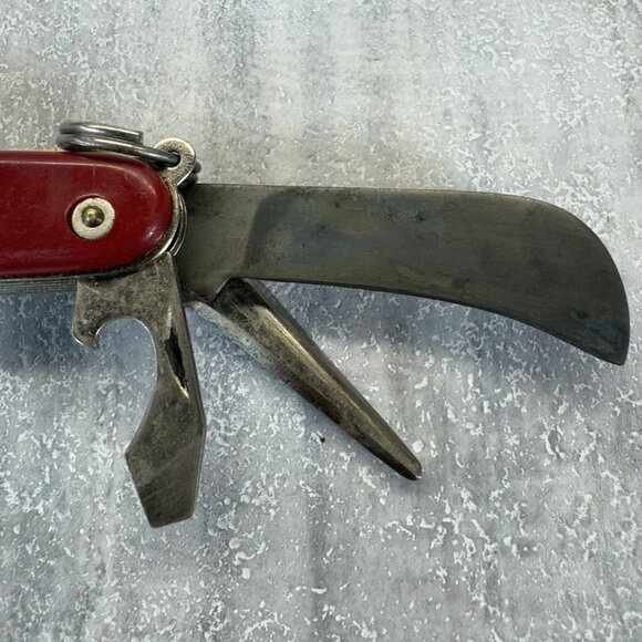 Vintage Pastor Aleman Red Camp/Utility Knife Swiss Army Knife - ULTRA RARE - Picture 6 of 10